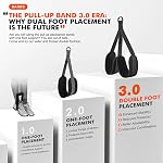 Pull Up Assistance Bands, Heavy Duty Resistance Band for Pull Up Bar, Pull Up Assist Band, Adjustable Weight/Size with Fabric Feet/Knee Rest, Bands for Pull Up Assist for Strength Training, Home Gym