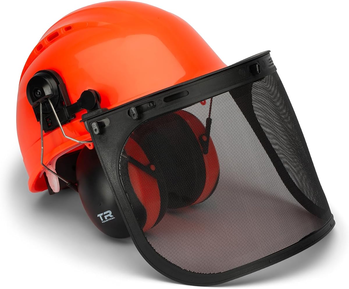 Forestry Safety Helmet and Hearing Protection System, Orange