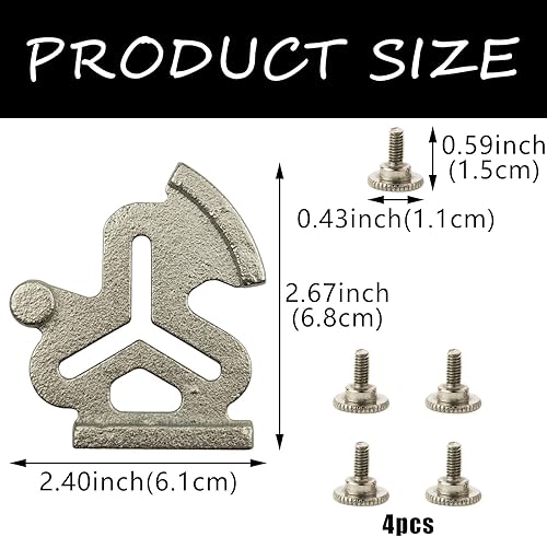 Miniatura 2 de Paquete de 2 medidores de posicionamiento de flor de ciruelo, máquina de coser de tres esquinas de tornillo de puntada de bloqueo plana para