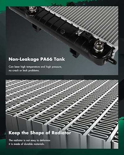 Vista 495 de SCITOO Reemplazo completo del radiador de aluminio para 1993-1998 para Toyota para T100 2.7L 3.0L 3.4L 2090 Radiador