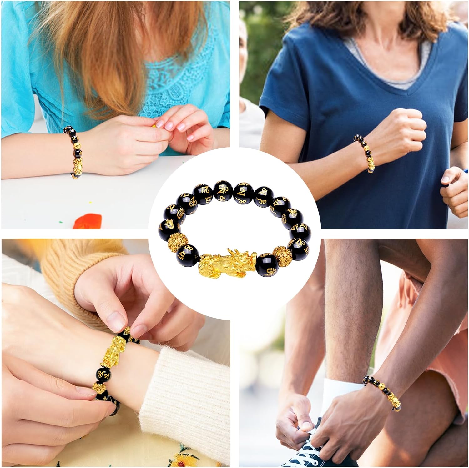 Chinese Good Luck Bracelet, Adjustable Red Rope Agate Bracelet bring Health, Wealth, and Luck for Women Men (Gift Box) - Image 8