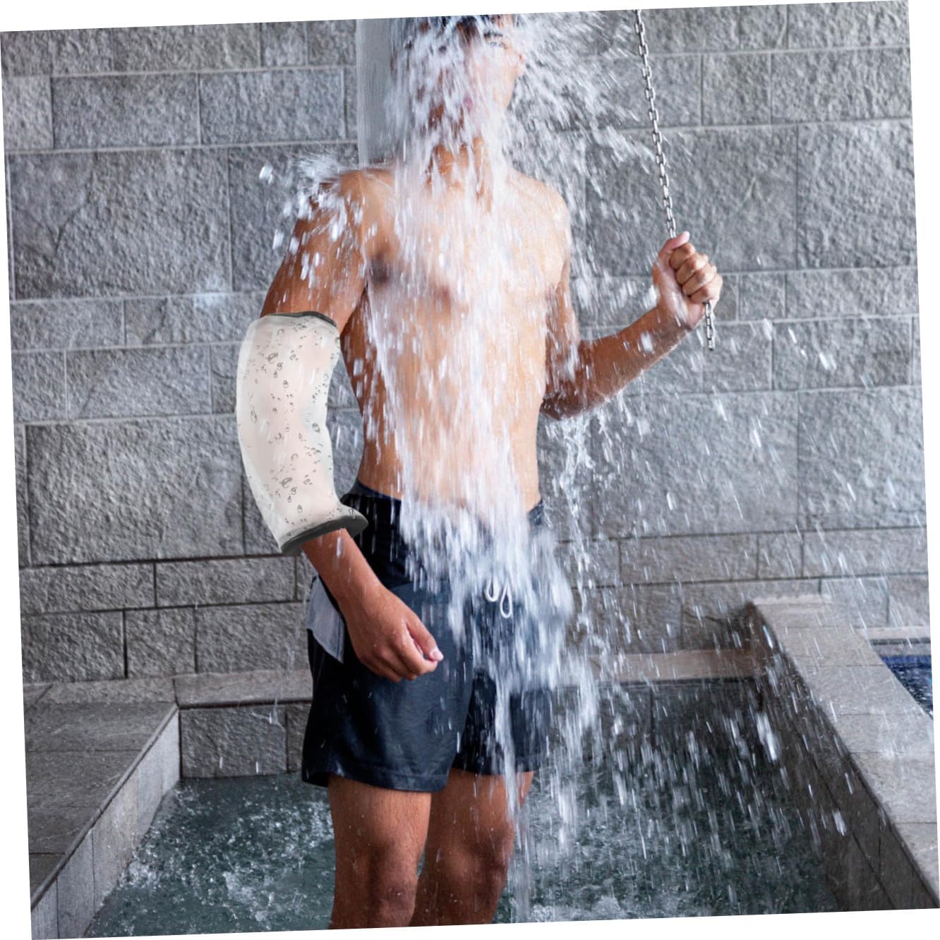 SMASOLO Reusable Shower Sleeve for Upper Arm Durable Cast Cover Protector for Shower Elbow Injury Protection for Home Hospital Use