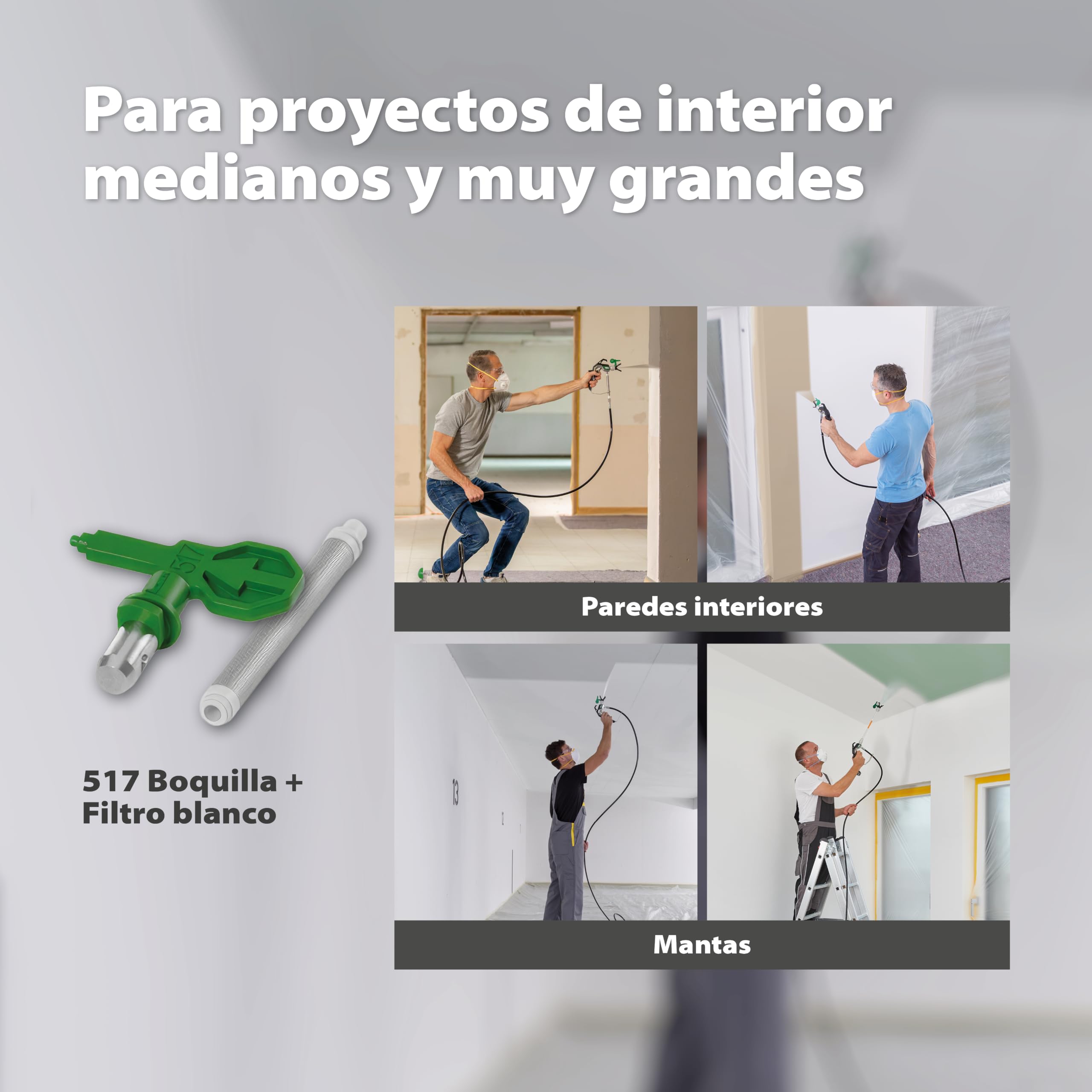 WAGNER Airless pulverizador de Pintura Control Pro 350 R para Pinturas plásticas/látex, Barnices y esmaltes, 15 m²-2 min, regulación del Aire a presión, 110 Bar, Manguera 15 m