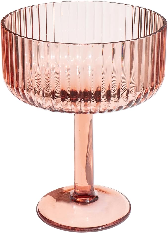 Set de 6 Copas Mesa Acrílicas Rosa - 14 oz miniatura 3