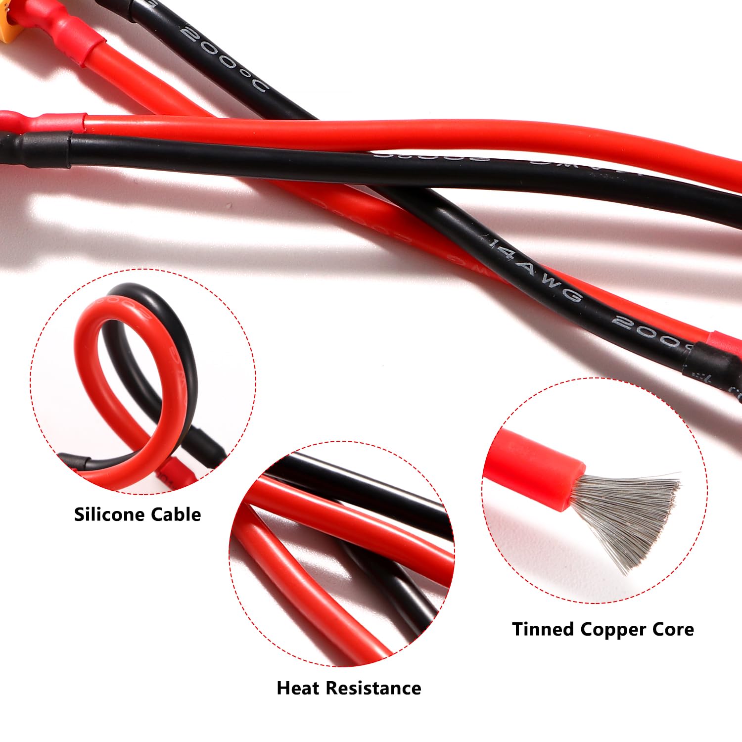 Adattatore da presa e spina XT60 (maschio/femmina) a spina T