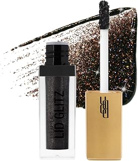 Black Radiance Eye Appeal Lid Glitz Liquid Shimmer Eyeshadow, Black Tie