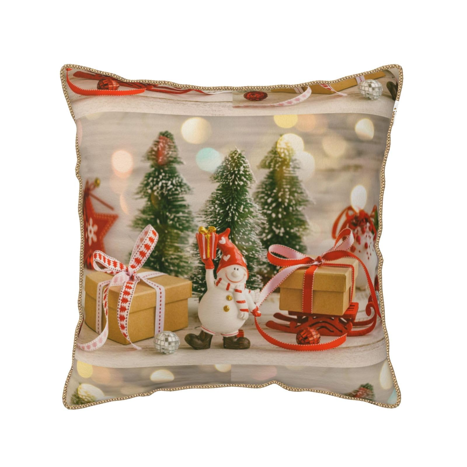 Housse de coussin en velours durable au motif étoilé pour une chambre douce