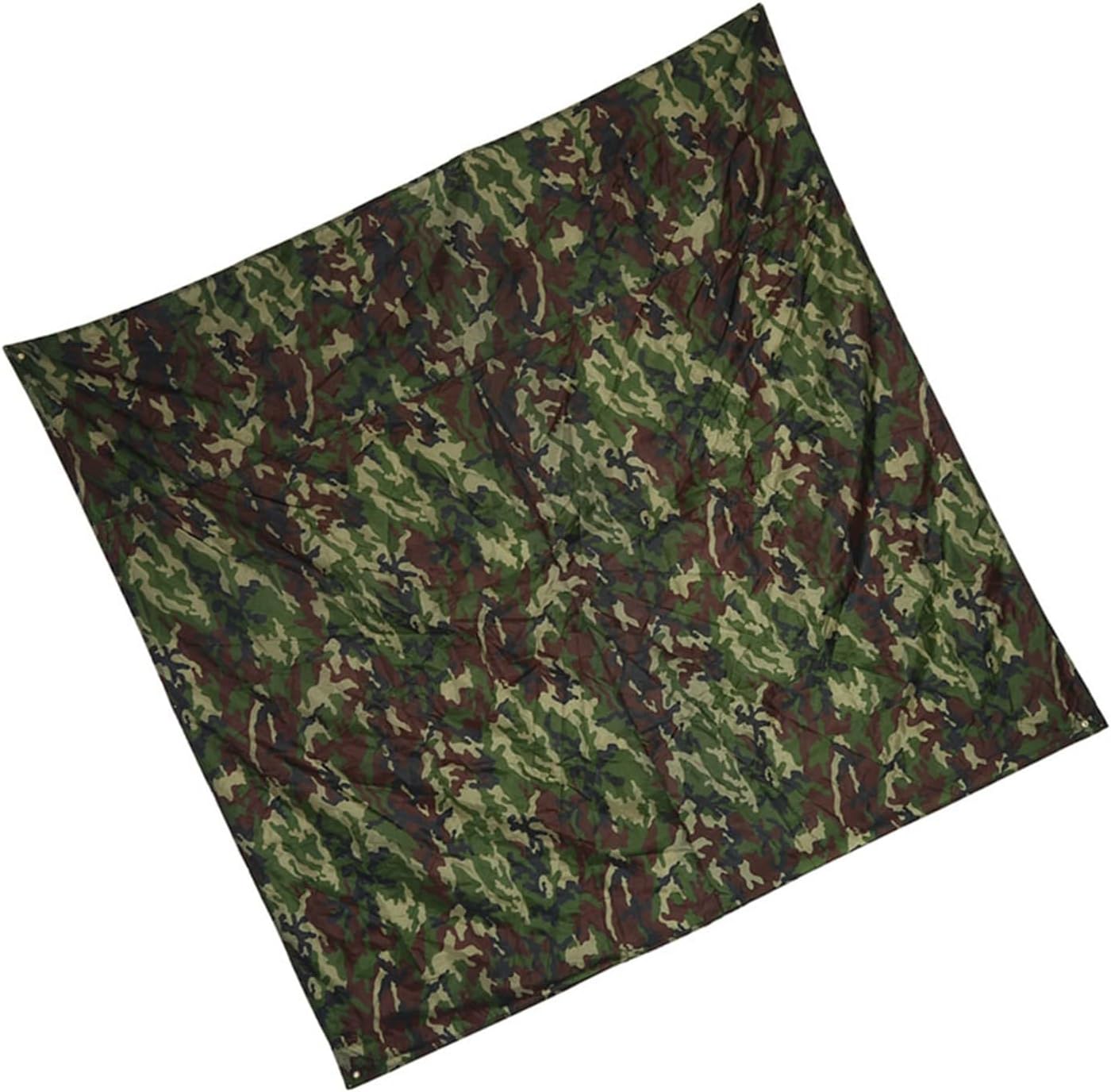 Camping Tarp Ground Cloth, Waterproof Lightweight Tent Footprint, Compact Portable Tarp Shelter for Hiking Backpacking Picnic, Outdoor Survival Blanket Alternative, 3x2.9m Camo