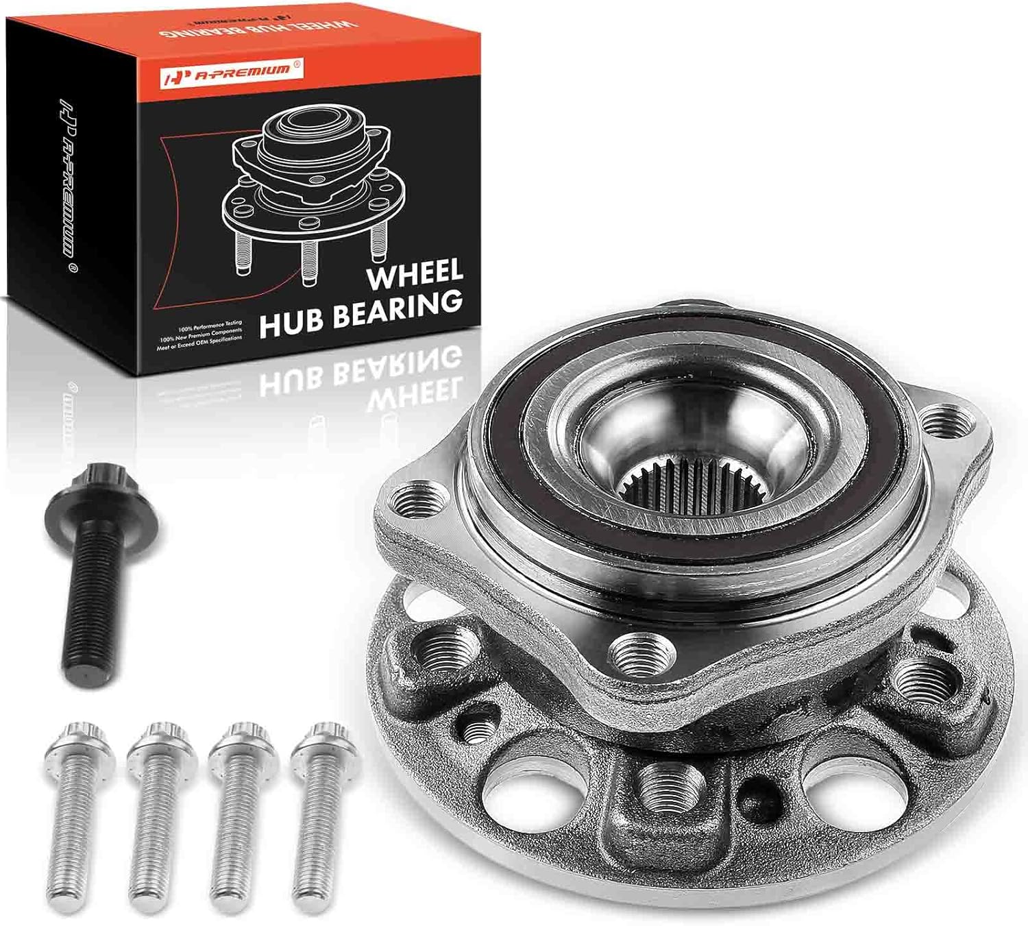 A-Premium Front Wheel Bearing and Hub Assembly Compatible with Mercedes-Benz S550 2014-2017, S560 2018, Maybach S550 2017