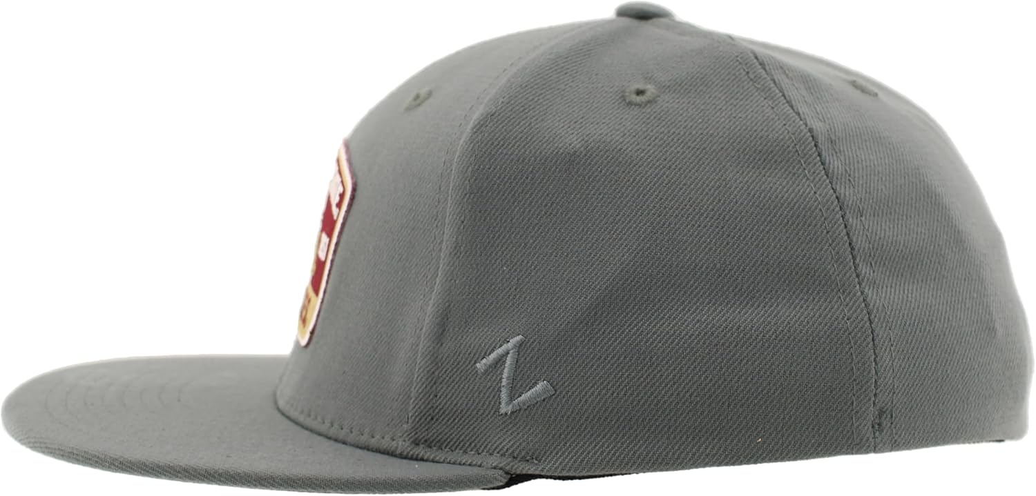 ZHATS Standard NCAA Officially Licensed Fitted Hat M15Z Switchback Gray, Grey, Medium - Image 3