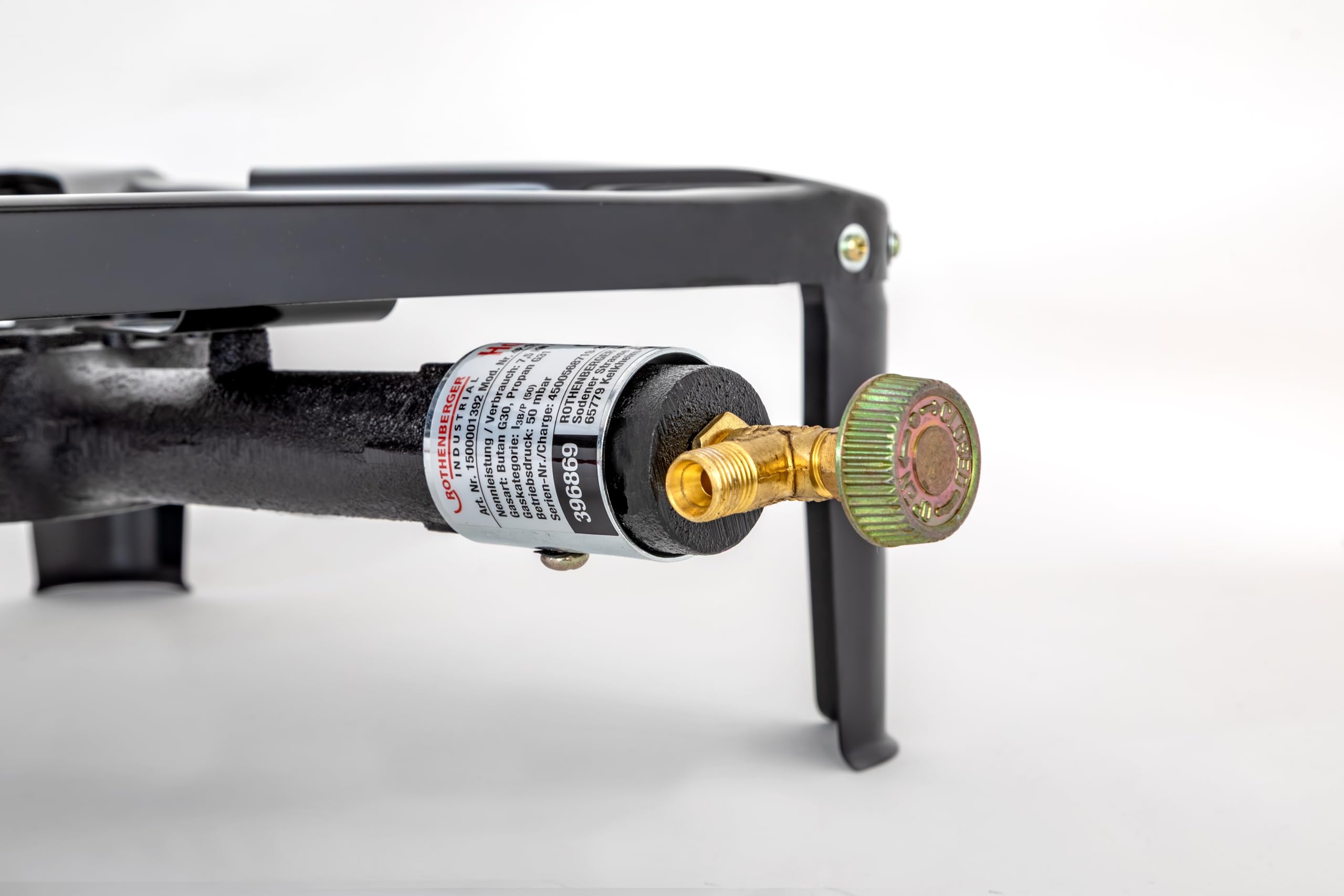 ROTHENBERGER Industrial Hockerkocher 1,5 m Gas-Schlauch Konstantregler Camping Outdoor Propangasflaschen