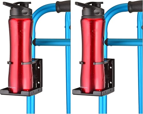 Miniatura 13 de NOVA Portavasos ajustable para caminantes, ruedas y sillas de ruedas – Soporte plegable para bebidas para tubos de 3/4 pulgadas, 7/8 pulgadas y 1