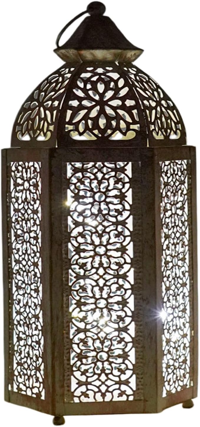Moroccans Lanterned Ornate Lanterned Decorative Holders for Indian Wedding, Eid, Ramadans, Event Halloween Moroccans Glim Outdoor Indoor