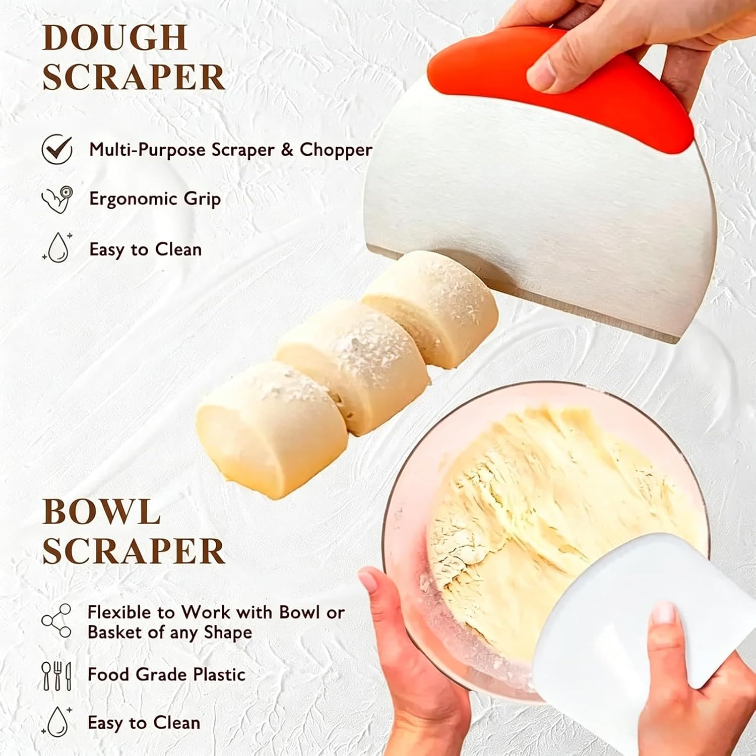 Sourdough Starter Kit, Sourdough Bread Baking Supplies, Sourdough Fermentation Kit, Banneton Bread Proofing Basket with Sourdough Starter Jar, 9inch Round Bread Proofing Basket, for Bread Baking