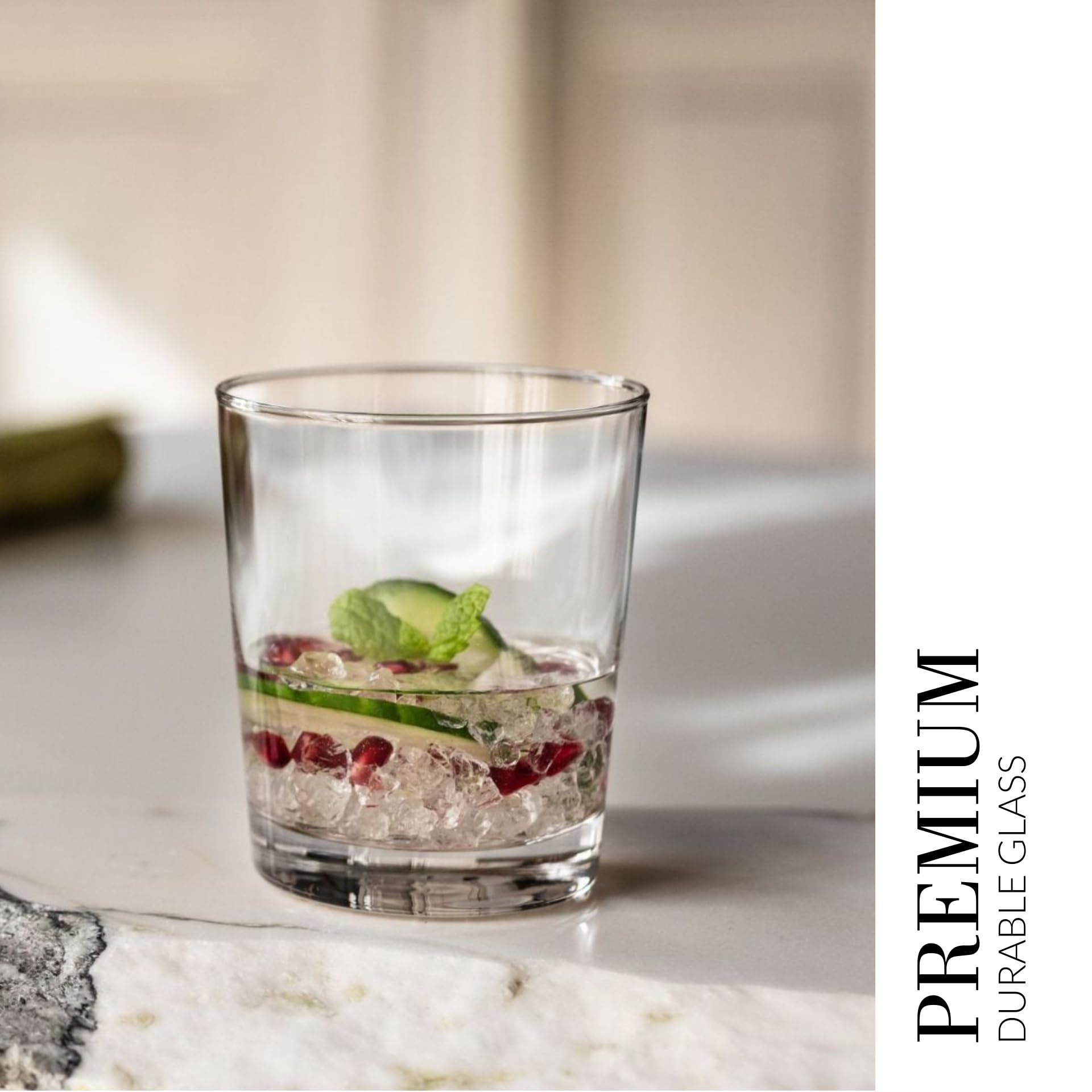 Lot De 6 Verres à Eau Krosno Pure Collection - 200ml, Transparents, Lave-vaisselle