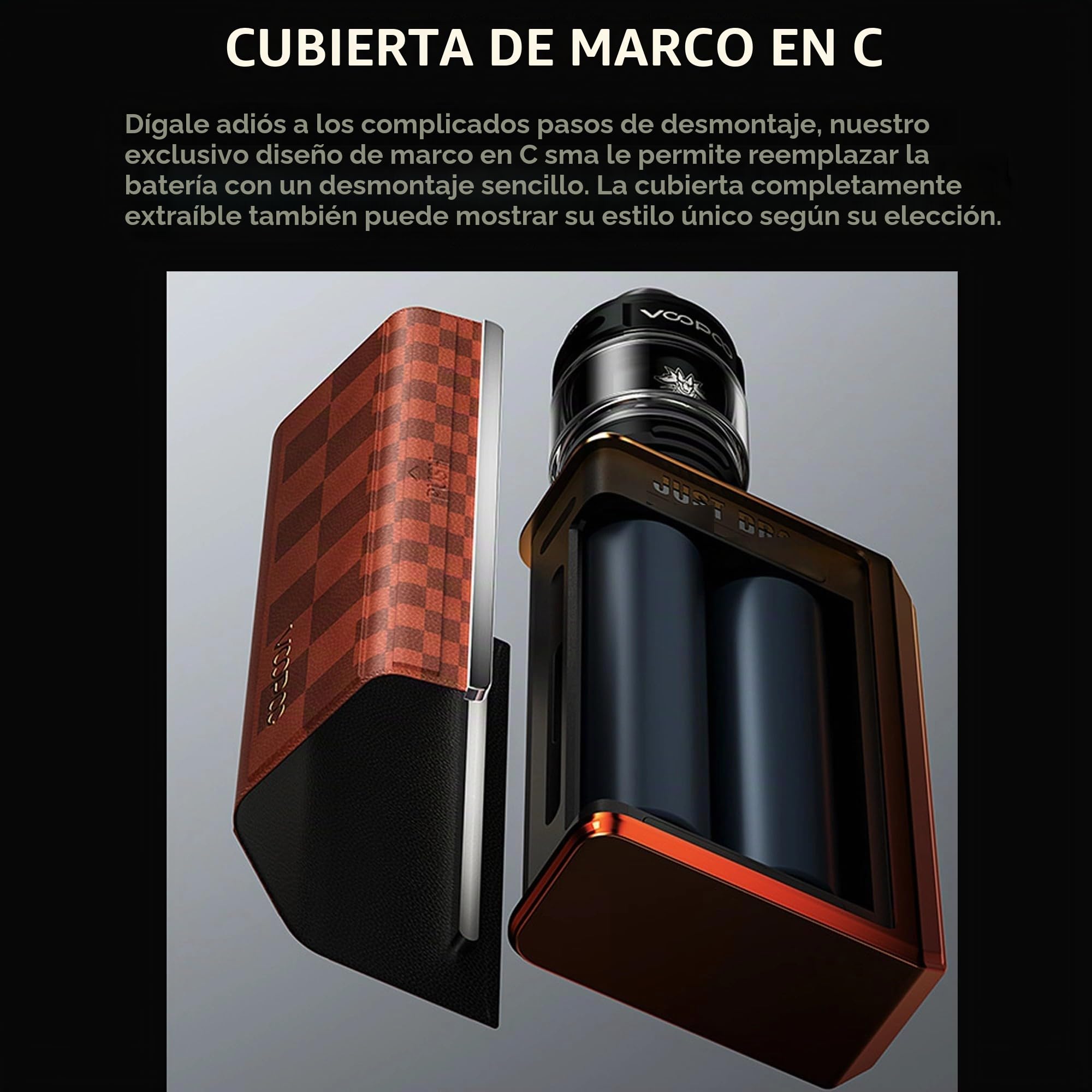 DRAG 5 | VOOPOO Drag 5 Mod Tank Kit Cigarrillo electrónico con tanque UFORCE-X (PNP-X) de 5,5 ml - Sin nicotina, Sin batería