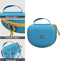 Vista 5 de Estuche de viaje duro para Riwbox CT-7 / CT-7S Cat Ear LED Light Kids Auriculares inalámbricos, bolsa de almacenamiento protectora