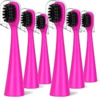 Vista 9 de Compatible con cabezales de repuesto para cepillos de dientes eléctricos Burst Kids con tapas de cubierta antipolvo, perfecto para cepillo de Azul