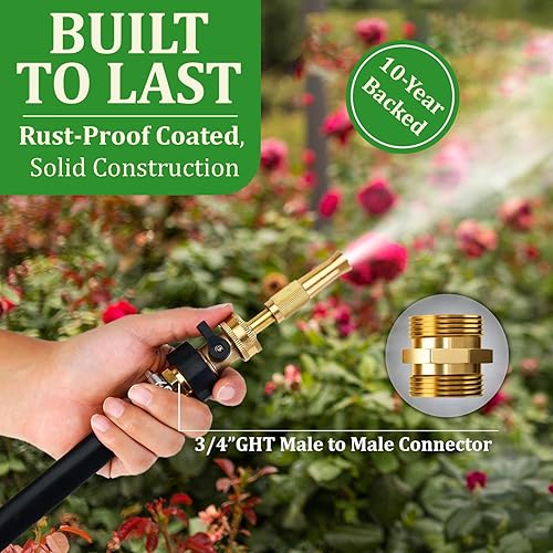 Miniatura 4 de Adaptador de manguera de jardín resistente (latón de alta calidad para una durabilidad superior), accesorios de macho a macho y hembra a hembra,