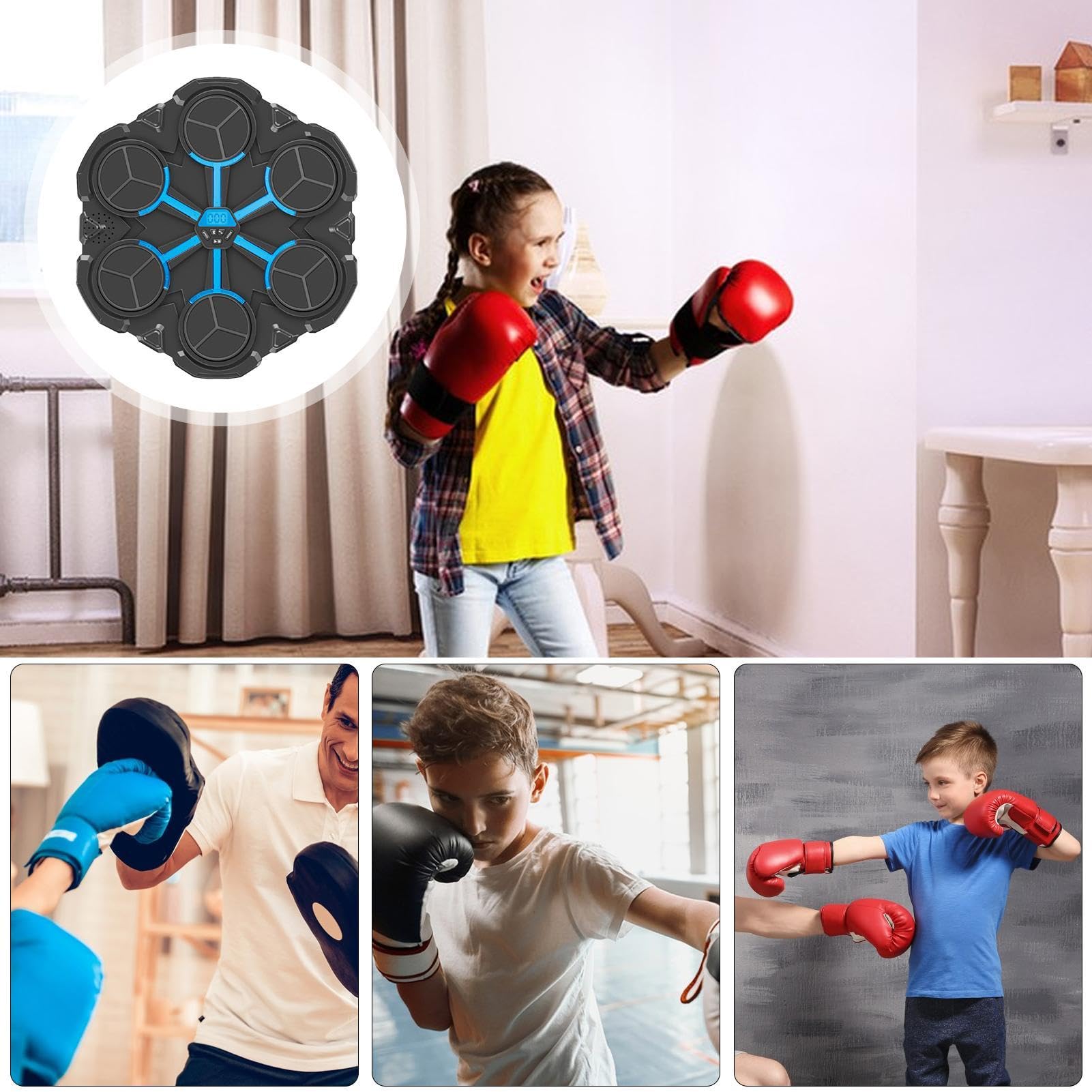 Punzonatrice musicale, macchina da boxe musicale per adulti, macchina