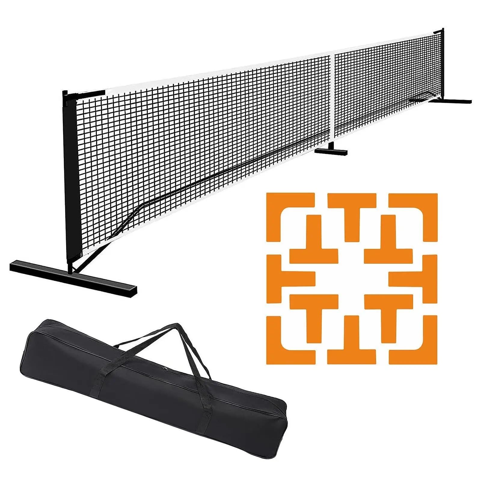 Rete da pickleball Sistema di rete portatile for pickleball, da badminton 22 piedi for feste al coperto