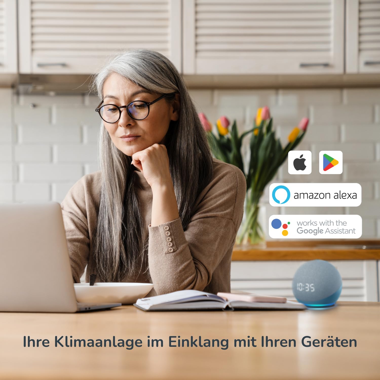AIRZONE – Aidoo WLAN-Steuerung für Klimaanlagen - Kompatibel mit MIDEA/KAYSUN V5 AZAI6WSCMD1 - Fernsteuerung und Programmierung per App - Kompatibel mit Google Home y Alexa