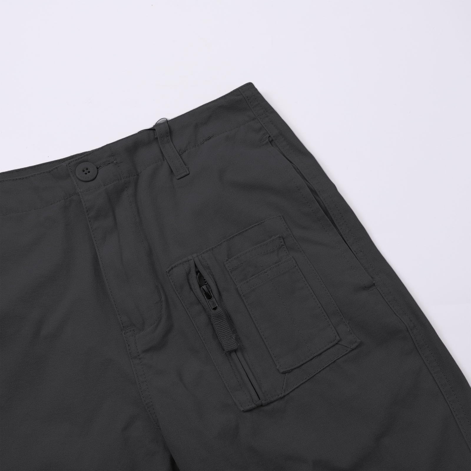 Sturmhose Herren Outdoor, Loose Fit Herren Trainingshose, Einfarbig mit Reißverschlusstaschen Softshellhose, Bequeme Stretch Trekkinghose, Atmungsaktiv Jogginghose für Männer