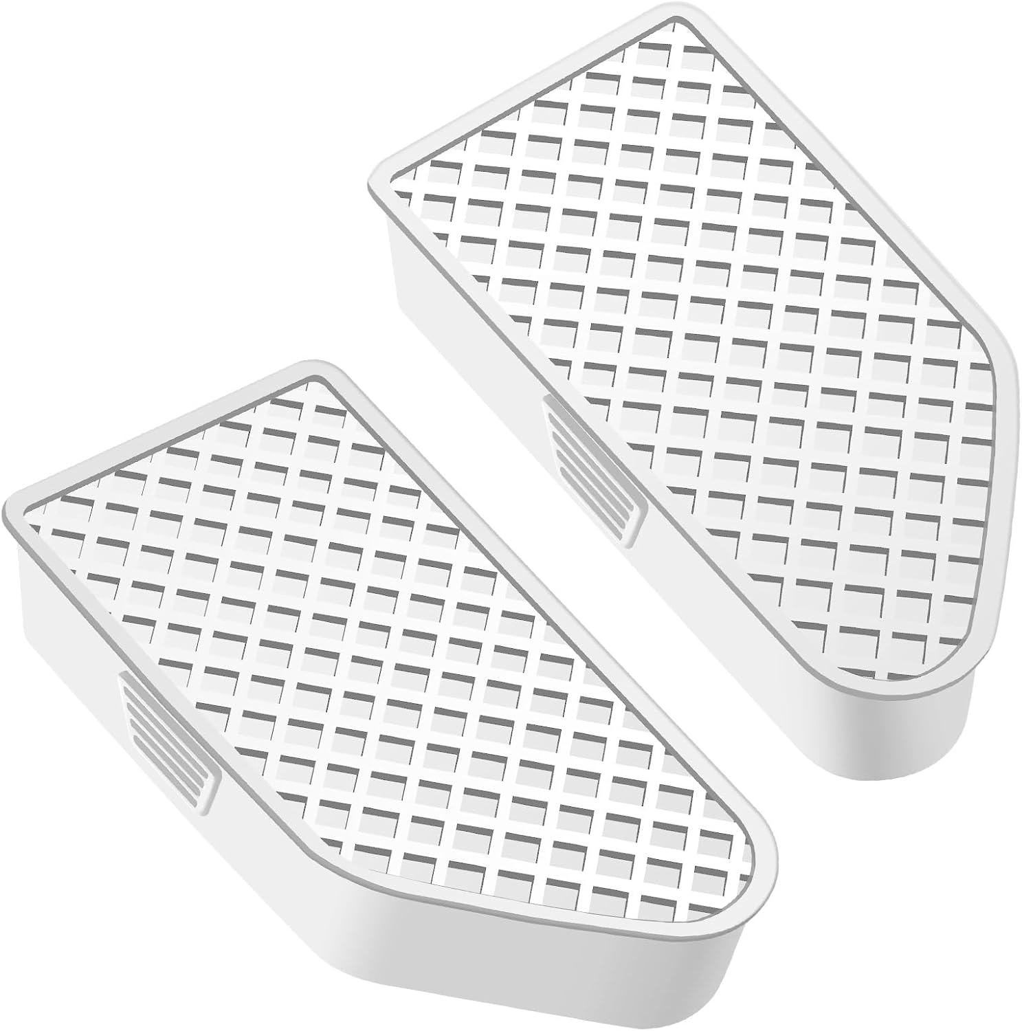 Upgraded Stake Pocket Cover Set of Two,Rear Bed Rail Stake Pocket Plugs Hole Caps Fit for 2023-2026 Chevy Colorado/GMC Canyon Accessories. (White Grid)