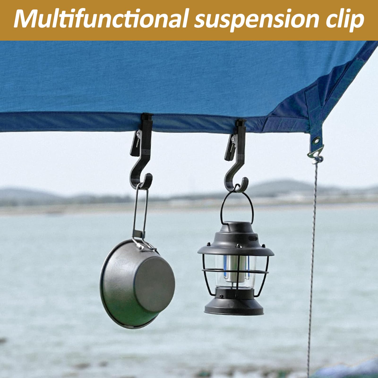 20 Ganci Per Lavanderia Con Clip Girevole 360° - In Plastica Antiscivolo Per Vestiti, Asciugamani E Tende - Foto 4