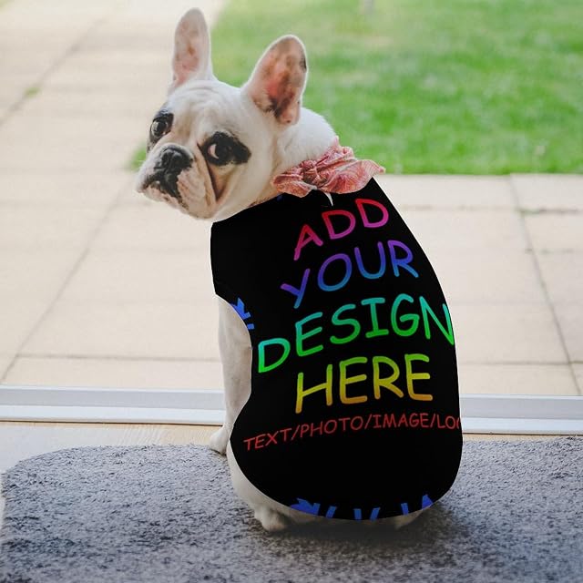 Foto 5 de 7 de Camisas Personalizadas para Perros con Texto fotográfico, Ropa Personalizada para Perros, Regalo