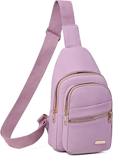 Miniatura 28 de Bolso Bandolera Pequeño, Bolsos de Hombro Cruzados para Mujeres, Mochila de Sling para Deportes al Aire Libre y Senderismo - Beige D Beige,Negro