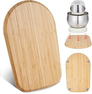 VEVOR Mixer Slider Mat for Tilt Head Kitchen Aid 4.5-5 Qt Stand Mixer, kitchenaid Mixer Slider with PTFE Feet, Kitchen Countertop Storage Accessories Moving Tray attachments (Natural Wood)