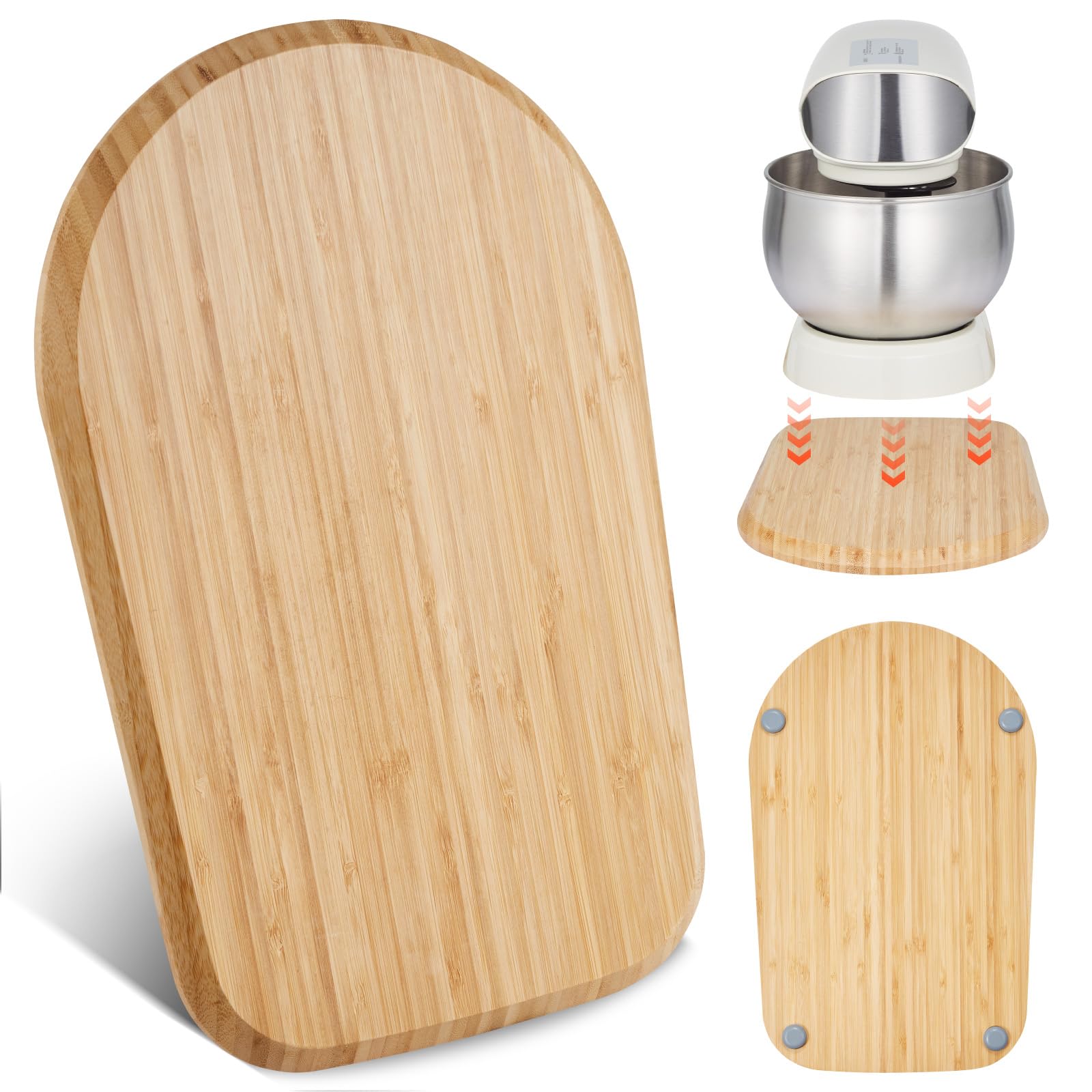 VEVOR Mixer Slider Mat for Tilt Head Kitchen Aid 4.5-5 Qt Stand Mixer, kitchenaid Mixer Slider with PTFE Feet, Kitchen Countertop Storage Accessories