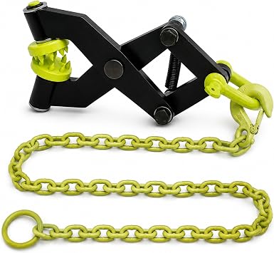 Brush Grubber BG-01 Original Brush Grubber Root Puller Gardening Weed Puller Tool and BG-04 Tugger Chain for Clearing Brush & Small Tree Stumps