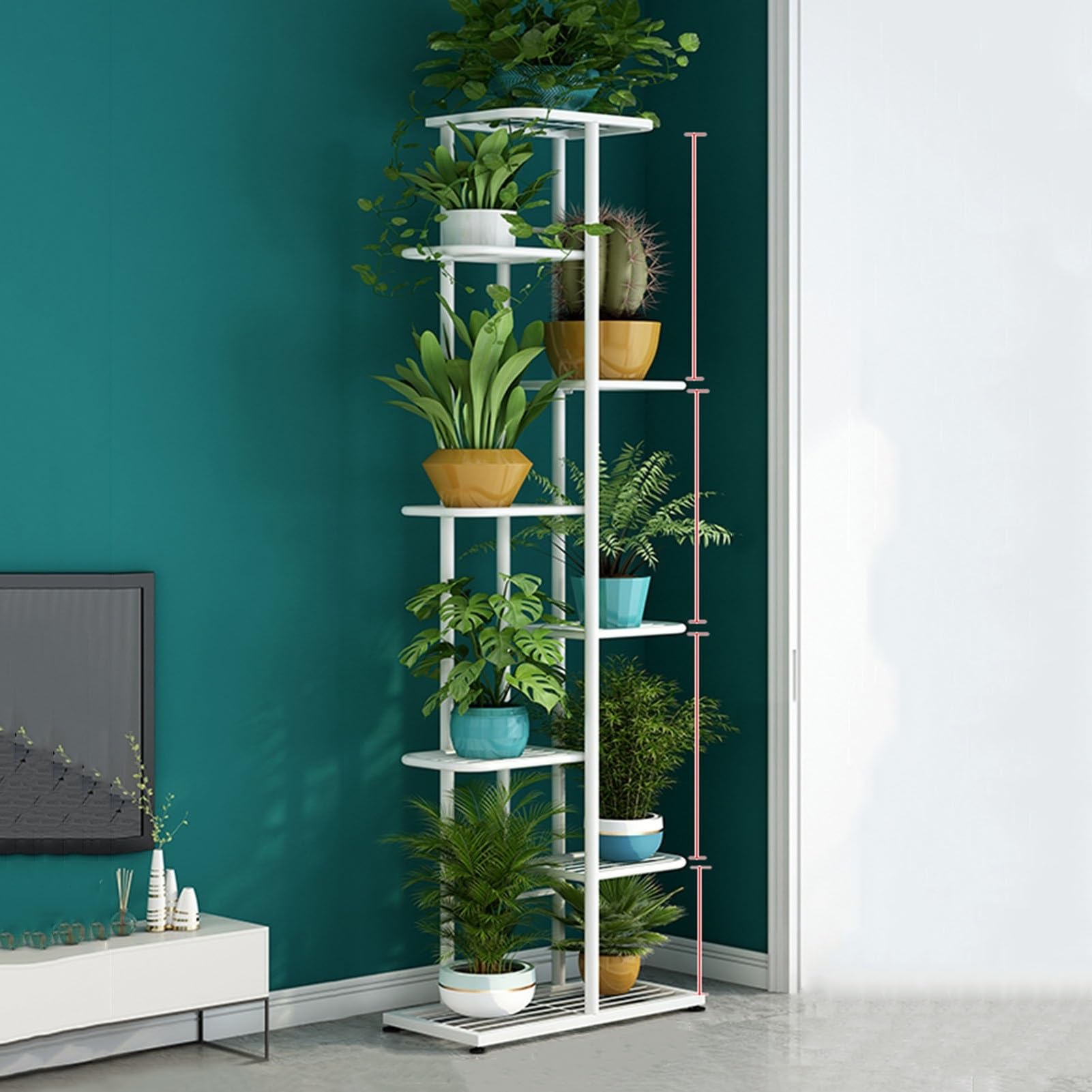 Support en métal pour plantes : la solution 8 étages pour petits balcons et grands jardins