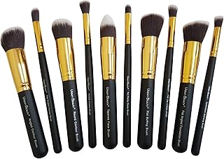 Urban Beauty 10 Pieces Makeup Set - Kabuki Foundation, Eyeshadow Blending, Buffing, Contour, Crease, Face Brushes Without Price In India