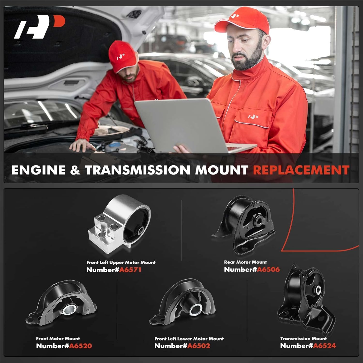 A-Premium 5PCS Engine Motor Mount and Transmission Mount Set Compatible with Acura Integra 1994-2001 L4 1.8L, Manual Transmission, Replace# 50810SR3983, 50805SR3010