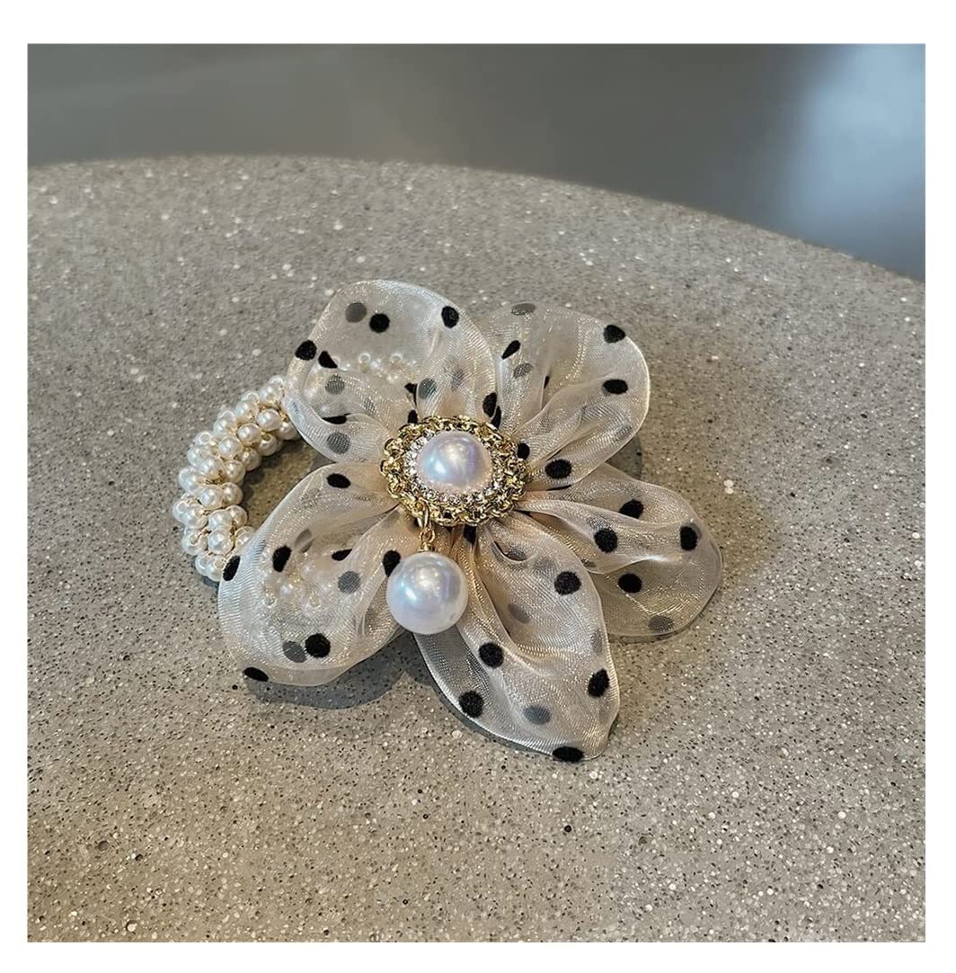 Feste Elastici Capelli 2pcs Polka Dot Head Rope Hair Ring Cavallo Accessori Per Capelli Per Ragazza Acconciatura Fissa Decorazione