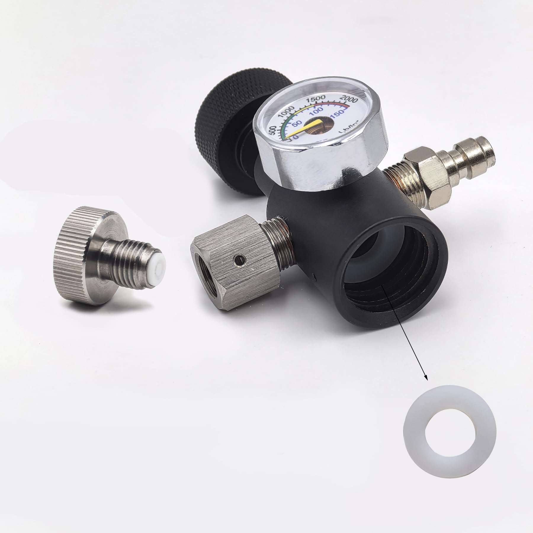DRYHTEN Set di tubi di riempimento di CO2 con manometro TR21-4