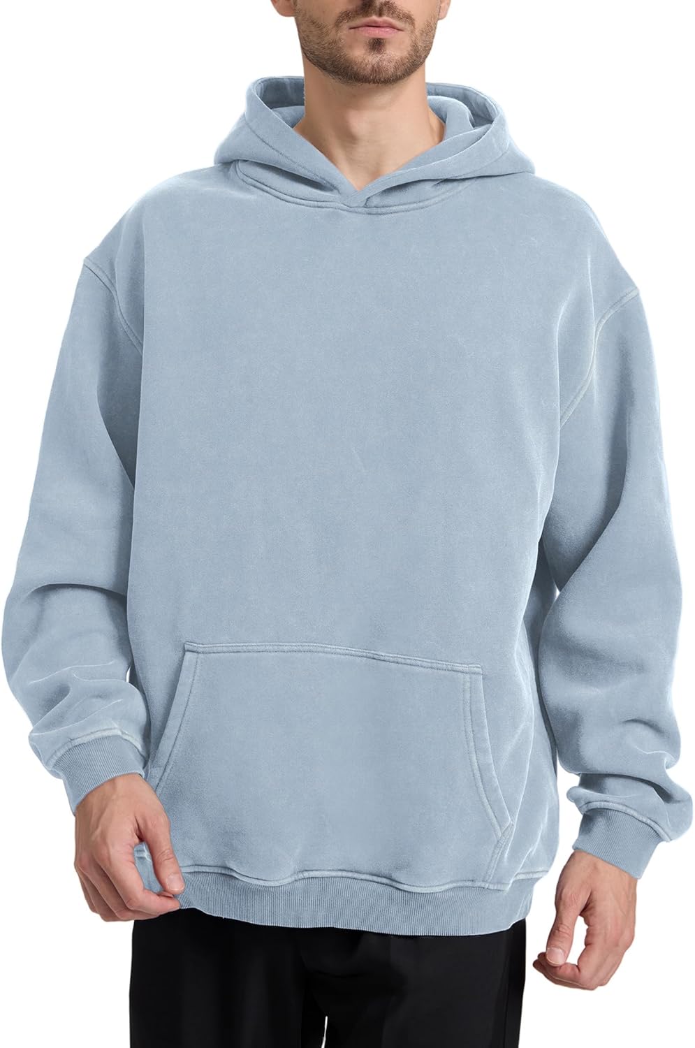 Dnzzs Acid Wash Hoodie Super Soft Sweatshirt for Mens Pullover Oversized Men's Fashion Hoodies & Sweatshirts Vintage Tops