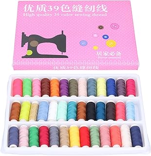 Nähgarn-Set, Polyester, 39 Farben, hochwertige, langlebige Garnspulen für Heimwerker, Basteln, Nähen, Stricken, Sticken, Haushaltszubehör