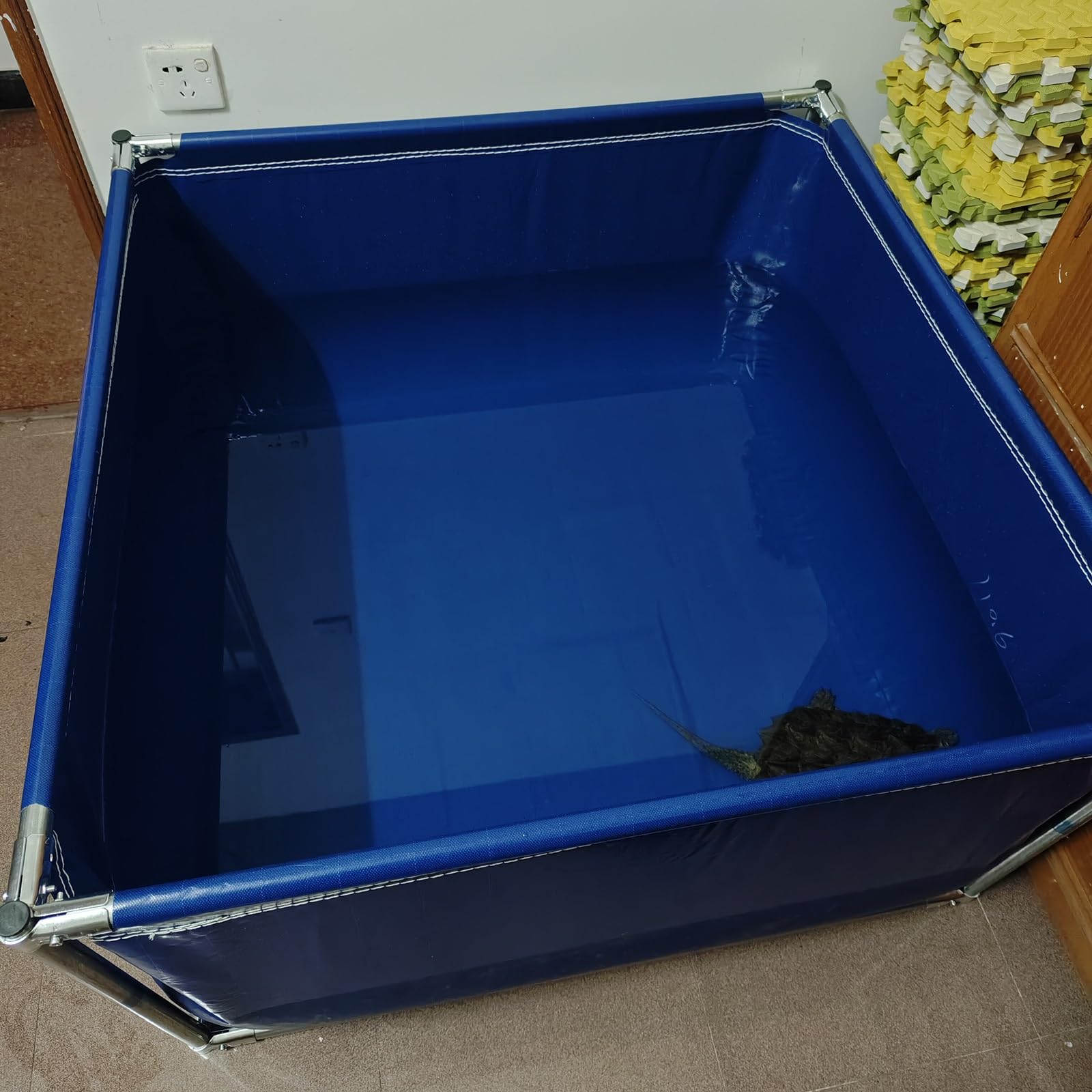 95 n Laghetto per Carpe Koi in PVC - Laghetto di Allevamento in plastica, Vasca da Bagno Pieghevole zincata per Adulti, Perfetto per Il Relax in Giardino, Piscine e bagni.