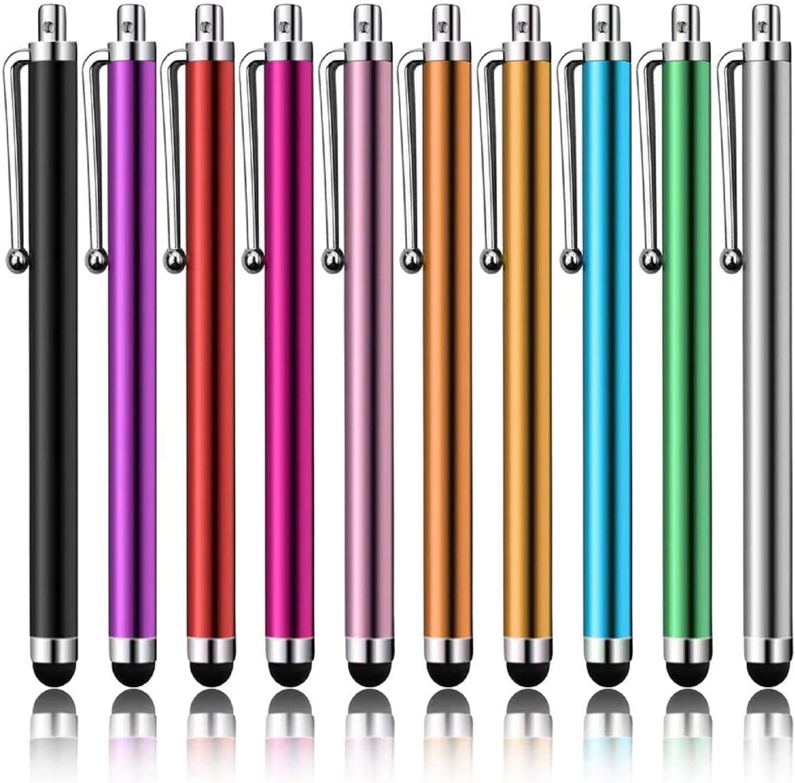 Premium 10-Pack Stylus Pens for Touchscreen Devices - Ultra-Sensitive, Precision Writing and Drawing - Compatible with iPad, iPhone iWatch Samsung Galaxy Tablet and More
