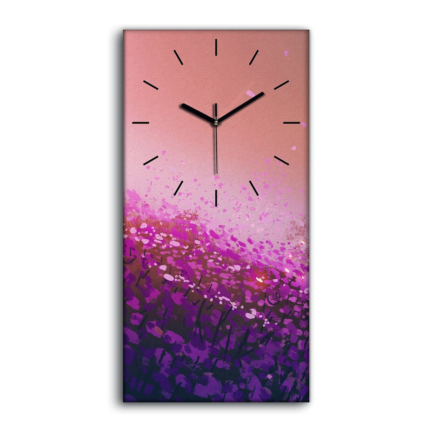 Horloge sur Toile 30x60cm Silencieuse sans Tic-Tac pour Salon et Chambre Déco Robot