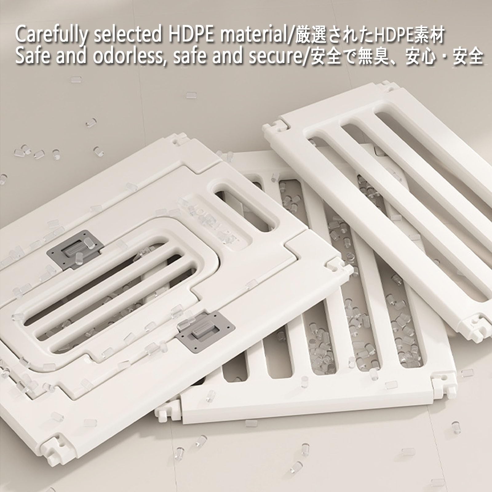 Recinto per Cani da Interno con Porta，Recinto per Cani Pieghevole ，Recinto per Cani Cuccioli Conigli Gatti Animali Domestici da Interno e Esterno Giardino Rete(75cm/29.5in,12 Pieces)
