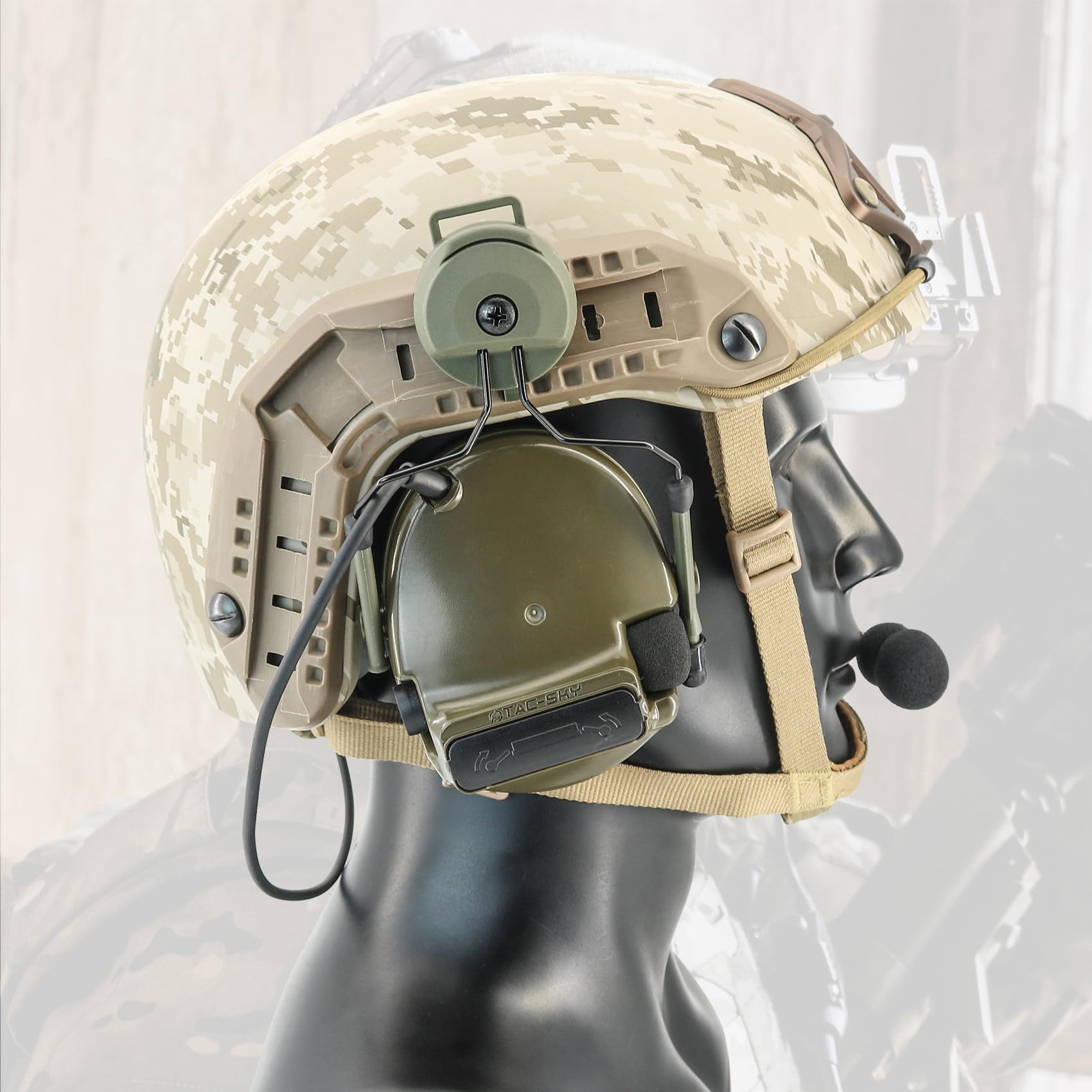 ARC Adapter Rail Mounting of Tactical Ear Pro Compatible with PELTO Comta Headset and OPS CORE Fast Helmet with ARC Rail : Tools & Home Improvement