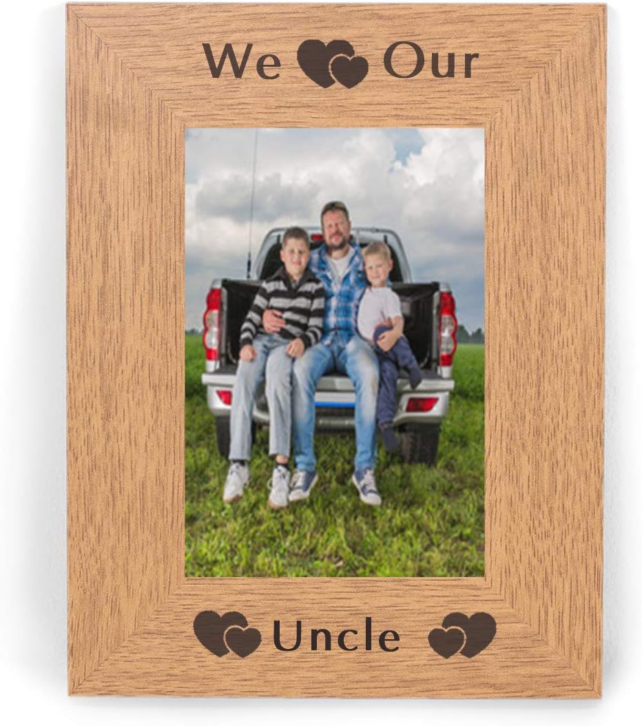 Chris Bag Of Goodies We Heart Our Uncle Love 6x4 Picture Photo Frame Photoframe Gifts Keepsake from Niece Nephew For Birthday