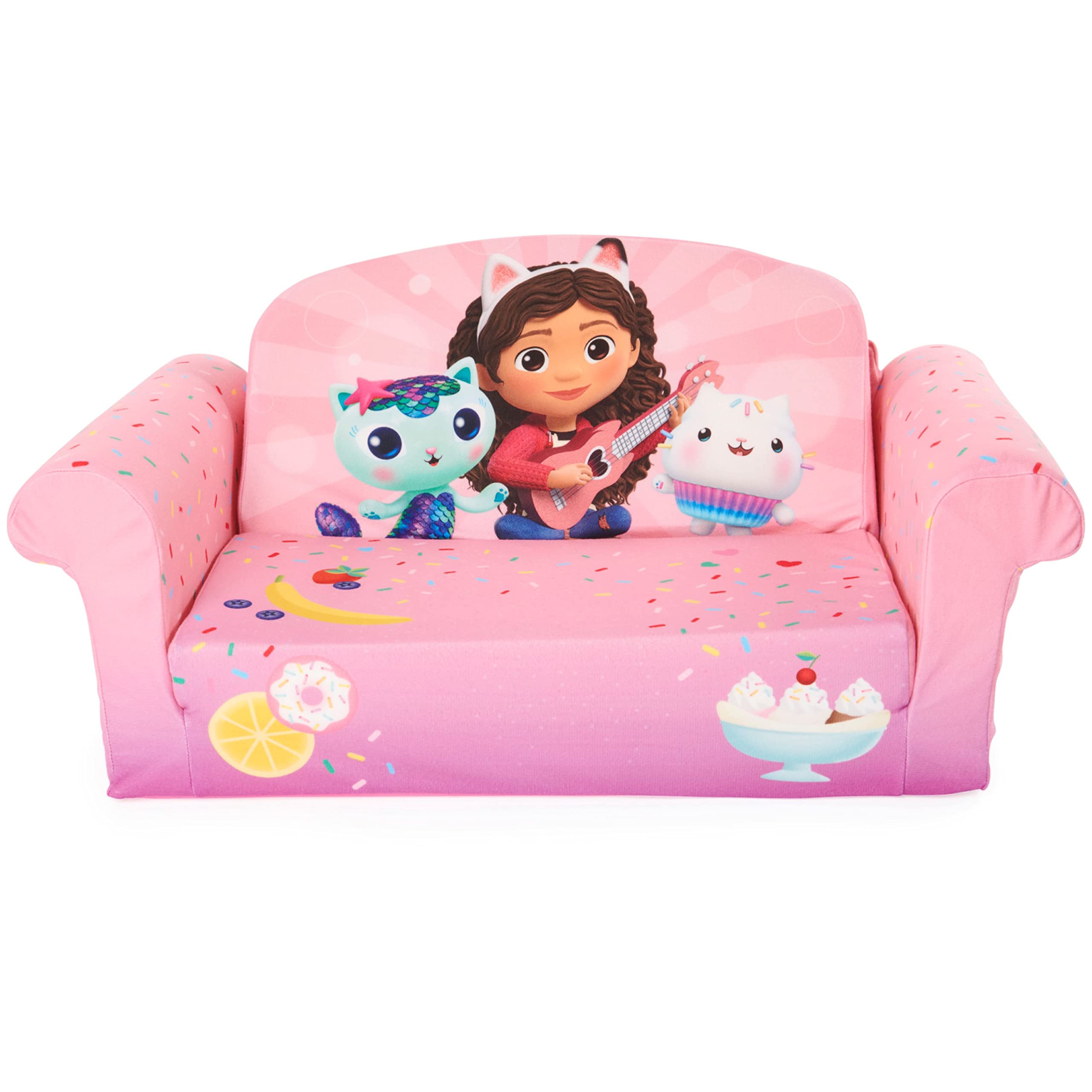 Marshmallow Furniture Kids 2-in-1 Flip Open Foam Compressed Lightweight