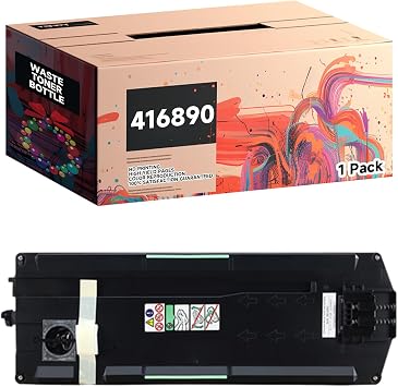 BIVOL Compatible with Ricoh MP C4503 C4504 C4504ex C501SP C5503 C6003 C6004 C6004ex SP C840dn Waste Toner Bottle, 416890 408036 Waste Toner Box, High Yield 110000 Pages 1 Pack