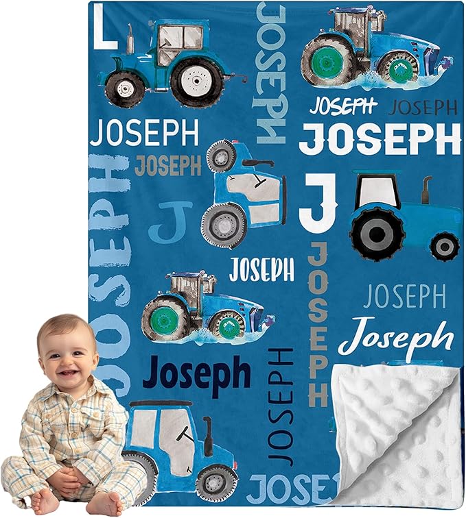 Custom Baby Blankets for Boys Personalized Baby Bed Throw